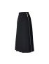 [LOUIS VUITTON] Asymmetrical Pleat Crepe Midi Skirt 1A9UPF