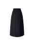 [LOUIS VUITTON] Asymmetrical Pleat Crepe Midi Skirt 1A9UPF