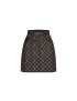 [LOUIS VUITTON] Embossed Monogram Leather Mini Skirt 1A920B