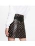 [LOUIS VUITTON] Embossed Monogram Leather Mini Skirt 1A920B