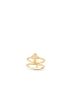 [LOUIS VUITTON] Idylle Blossom Two Row Ring, Yellow Gold and Diamonds Q9N43A