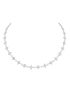 [LOUIS VUITTON] Dentelle One Row Necklace, White Gold And Diamonds Q94381