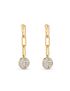 [LOUIS VUITTON] B Blossom Earrings Yellow Gold, White Gold And Pave Diamond Q96791