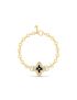 [LOUIS VUITTON] Ever Blossom Bracelet, Yellow Gold, Onyx   Diamonds Q95929