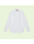 [GUCCI] Cotton poplin shirt with Double G 699557ZAJOL9000