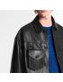 [LOUIS VUITTON] Leather Denim Jacket Chain   3D Pocket 1A5ZUI