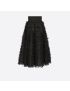 [DIOR] Long Skirt with Ruffles 254J10AM601_X9000