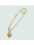 [GUCCI] Single saftey pin earring with heart 716738I46000703