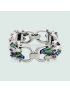 [GUCCI] Enamel equestrian motif bracelet 717068J89L08268