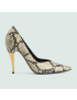 [GUCCI] Womens python print high heel pump 715145UVE009719