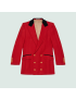 [GUCCI] Wool linen herringbone formal jacket 705281ZAFT86509