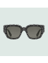 [GUCCI] Rectangular frame sunglasses 720730J07411012
