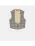 [GUCCI] HA HA HA check vest 719365ZAC6B4632