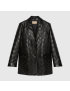 [GUCCI] Embossed GG leather jacket 671263XNAPN1000