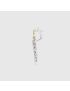 [GUCCI] Flora white gold earrings with sapphire 679121I19T09094