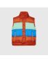 [GUCCI] Colourblock GG jacquard down vest 731646Z8BDR7088