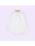 [GUCCI] Cotton poplin shirt with embroidered collar 729786ZAL489000