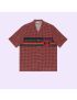 [GUCCI] Geometric houndstooth print bowling shirt 731961ZAL6I4956