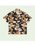 [GUCCI] Bunny print silk twill shirt 723823ZALHN1142