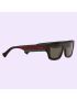 [GUCCI] Rectangular frame sunglasses 733384J07402370