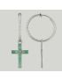 [GUCCI] Interlocking G enamel cross single earring 742020J16309048