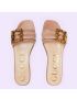 [GUCCI] Womens slide sandal with bamboo buckle 723398C9D005751