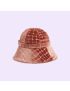 [GUCCI] Velvet bucket hat with tiger head 7291323HAPD8400