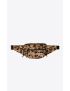[SAINT LAURENT] nuxx crossbody bag in ribbed leopard print velvet 581375FAAJE2089