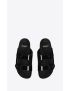 [SAINT LAURENT] jimmy flat sandals in patent leather 7112471TV001000