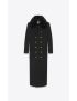 [SAINT LAURENT] long double breasted coat in wool gabardine 703999Y5B581000