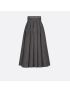 [DIOR] Mid Length Pleated Skirt 251J55A1186_X9330