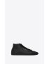 [SAINT LAURENT] court classic sl 39 mid top sneakers in leather 713567AAAWQ1000