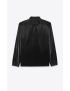 [SAINT LAURENT] fitted shirt in lacquered vinyl 706449Y2F681000