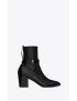 [SAINT LAURENT] fran jodhpur boots in smooth leather 70982025N001000