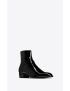 [SAINT LAURENT] wyatt zipped boots in patent leather 689311AAA4Q1000