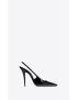 [SAINT LAURENT] blade slingback pumps in patent leather 7096071TV001000