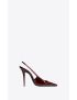 [SAINT LAURENT] blade slingback pumps in patent leather 709607AAAPQ6012