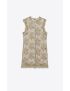 [SAINT LAURENT] mini dress in floral lace 711895Y420T1055