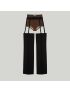 [GUCCI] Wool silk cut out trouser 738970ZAMKA1000