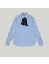 [GUCCI] Oxford cotton shirt with pleats 746013ZANH64990