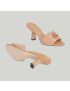[GUCCI] Womens Double G mid heel slide sandal 739133BKO002754