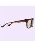 [GUCCI] Low nose bridge fit rectangular sunglasses 733345J07402370