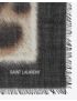 [SAINT LAURENT] square snow leopard bandana in wool 7104503Y2001063
