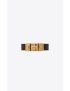 [SAINT LAURENT] studded closure bracelet in vegetable tanned leather and metal 709225AAAP31000