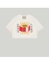 [GUCCI] Cotton T shirt with logo print 717684XJFNC9095