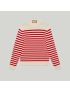 [GUCCI] Striped cotton wool jumper 740585XKC6G9176