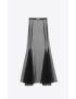 [SAINT LAURENT] long skirt in stretch tulle 720678Y257L1000