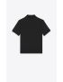 [SAINT LAURENT] cassandre polo shirt in cotton pique 712300YB2OC1000