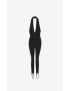 [SAINT LAURENT] halterneck catsuit in wool 708837YAZA21000