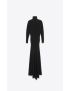 [SAINT LAURENT] long turtleneck dress in cashmere 714475YALL21000